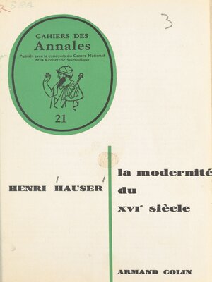 cover image of La modernité du XVIe siècle